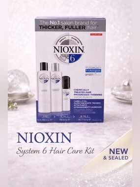 Nioxin System 6 Kit Chemically Treated Thinning Hair Set New Sealed